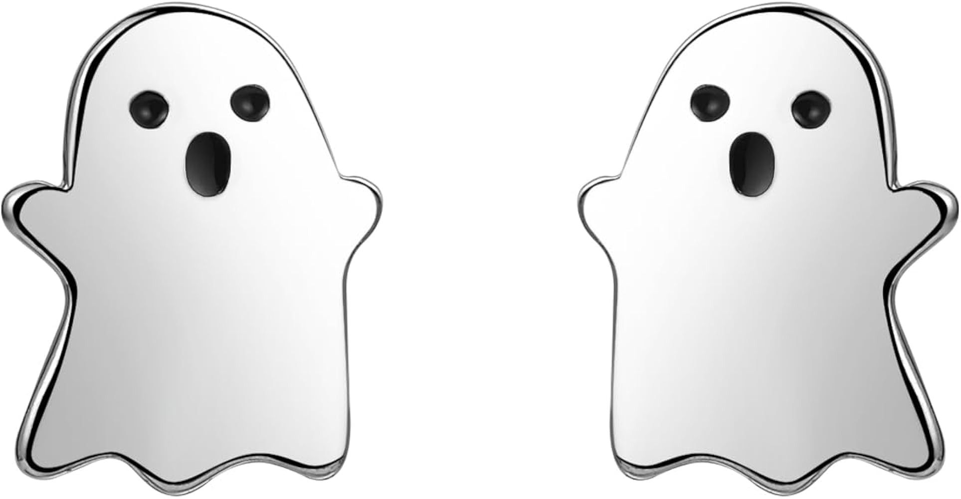 ORANGE FOREST Halloween Earrings 925 Sterling Silver Pumpkin Spider Ghost Stud Earrings Halloween... | Amazon (US)