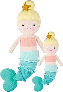 cuddle + kind Skye The Mermaid Doll - Lovingly Handcrafted Dolls for Nursery Decor, Fair Trade He... | Amazon (US)