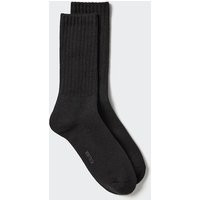 Uniqlo - Heattech Pile Thermal Socks - Black - 8-11 | UNIQLO (UK)