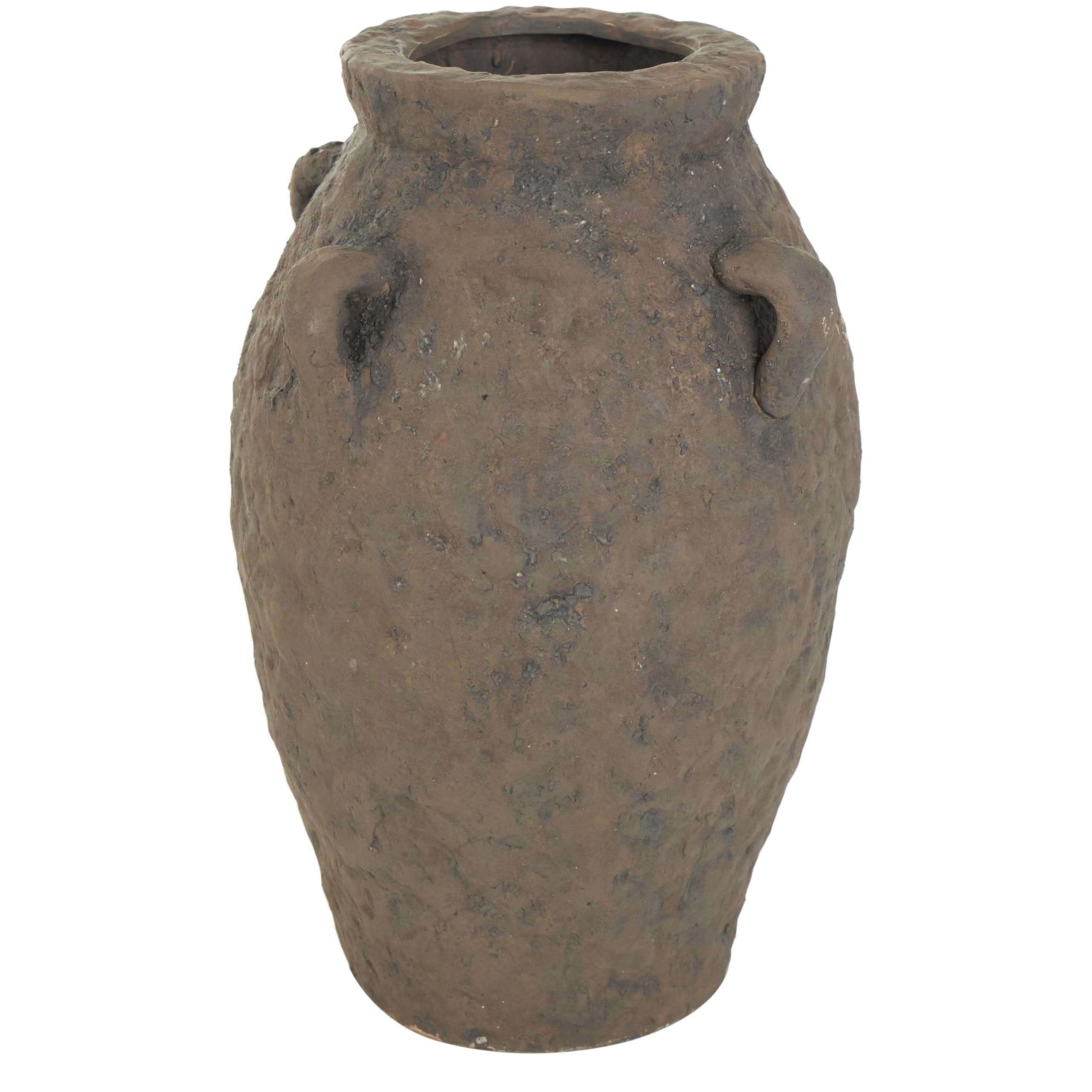 Deco 79 Ceramic Handmade Decorative Vase Textured Centerpiece Vase with Handles, Flower Vase for ... | Amazon (US)