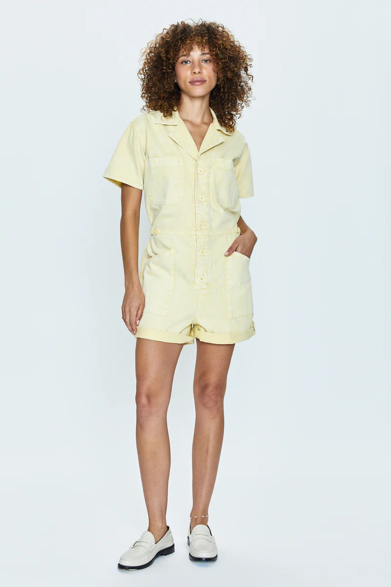 Parker Romper - Soft Honey Snow | Pistola Denim