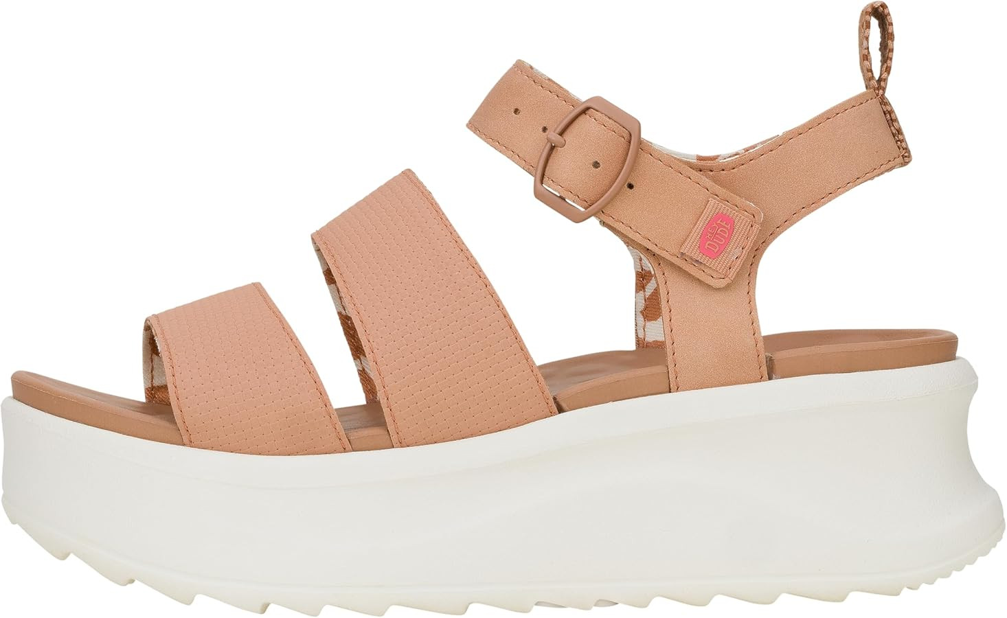 HEYDUDE Womens Delray Buckle Classic Sandal | Lightweight Platform Sandal with EVA Footbed and Ad... | Amazon (US)