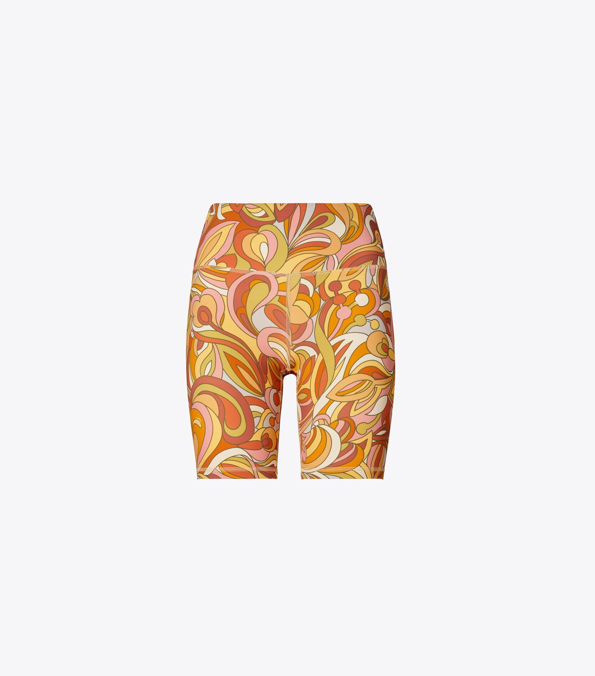 Printed High-Rise Weightless Bike Short | Tory Burch (US)