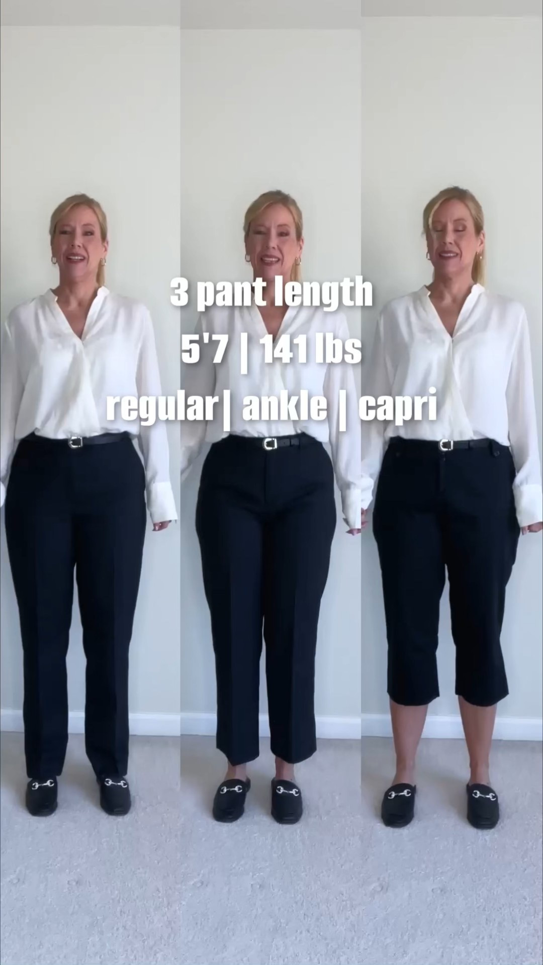Here is the reason I no longer wear capri pants! Do you see how unflattering they are? They end at the widest part of my calf, making my legs looks shorter and stumpier! I think you can pull capri pants only off, if you have legs like Audrey Hepburn! 🫣

#LTKOver40 #LTKgrwm #LTKootd