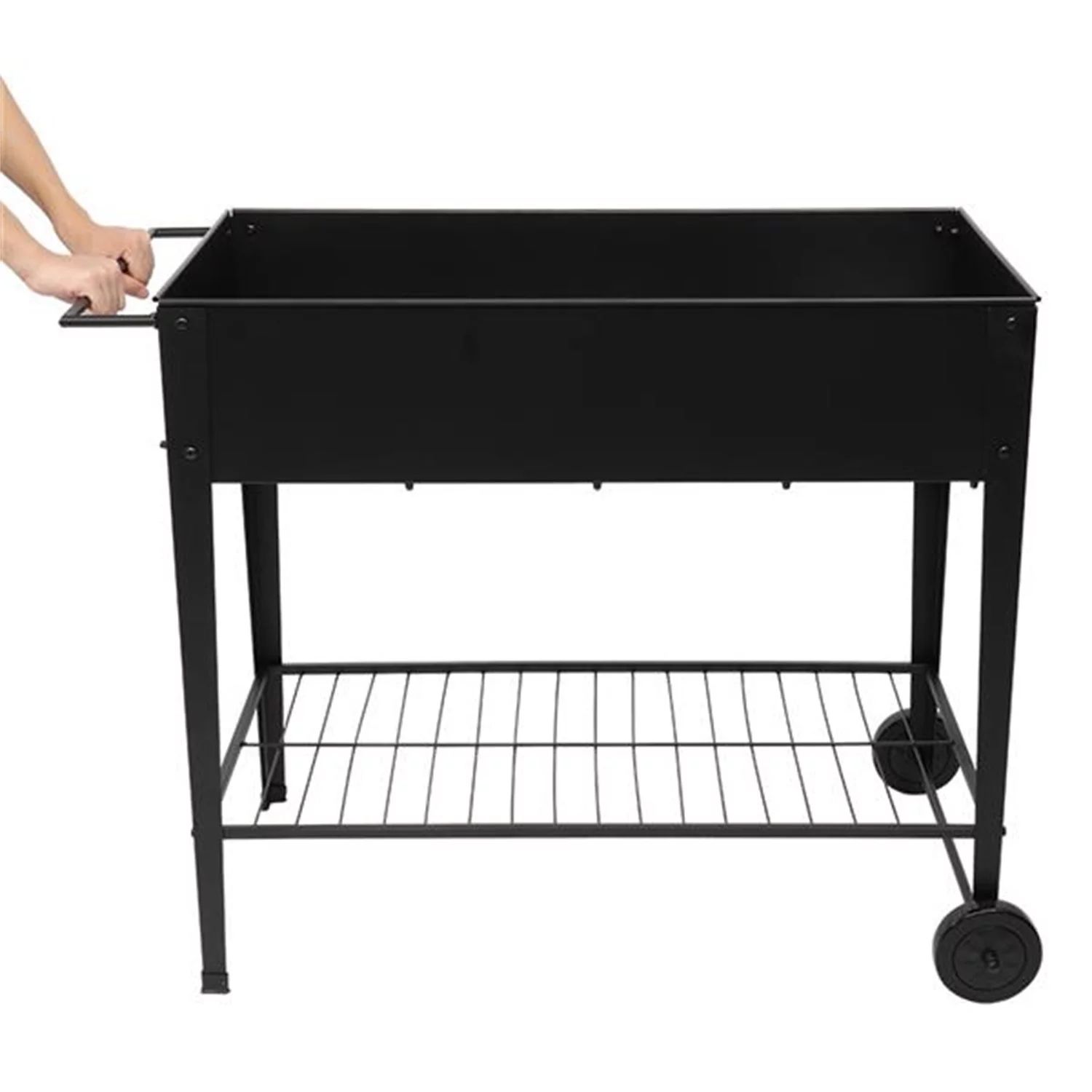 Movable Metal Elevated, ​Garden Bed Cart with Legs, Elevated Planter Box with Wheels - Walmart.... | Walmart (US)