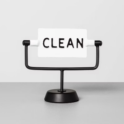 'Clean / Dirty' Reversible Sign White/Black - Hearth & Hand™ with Magnolia | Target