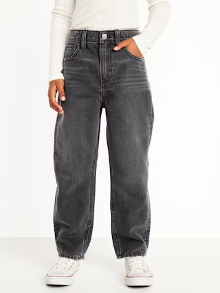 High-Waisted Slouchy Straight Jeans for Girls | Old Navy (US)