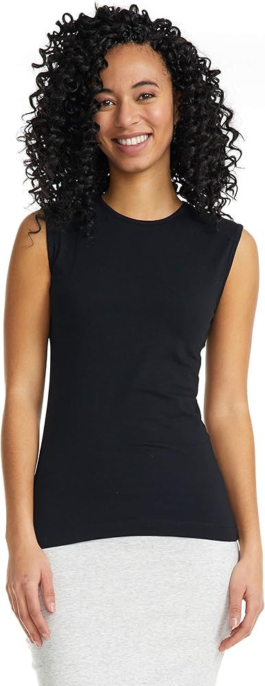 ESTEEZ Women's Tank Top Base Layering Camisole Fitted Sleeveless T-Shirt | Amazon (US)
