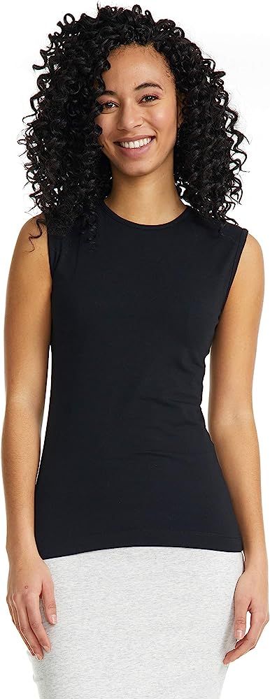 ESTEEZ Women's Tank Top Base Layering Camisole Fitted Sleeveless T-Shirt | Amazon (US)