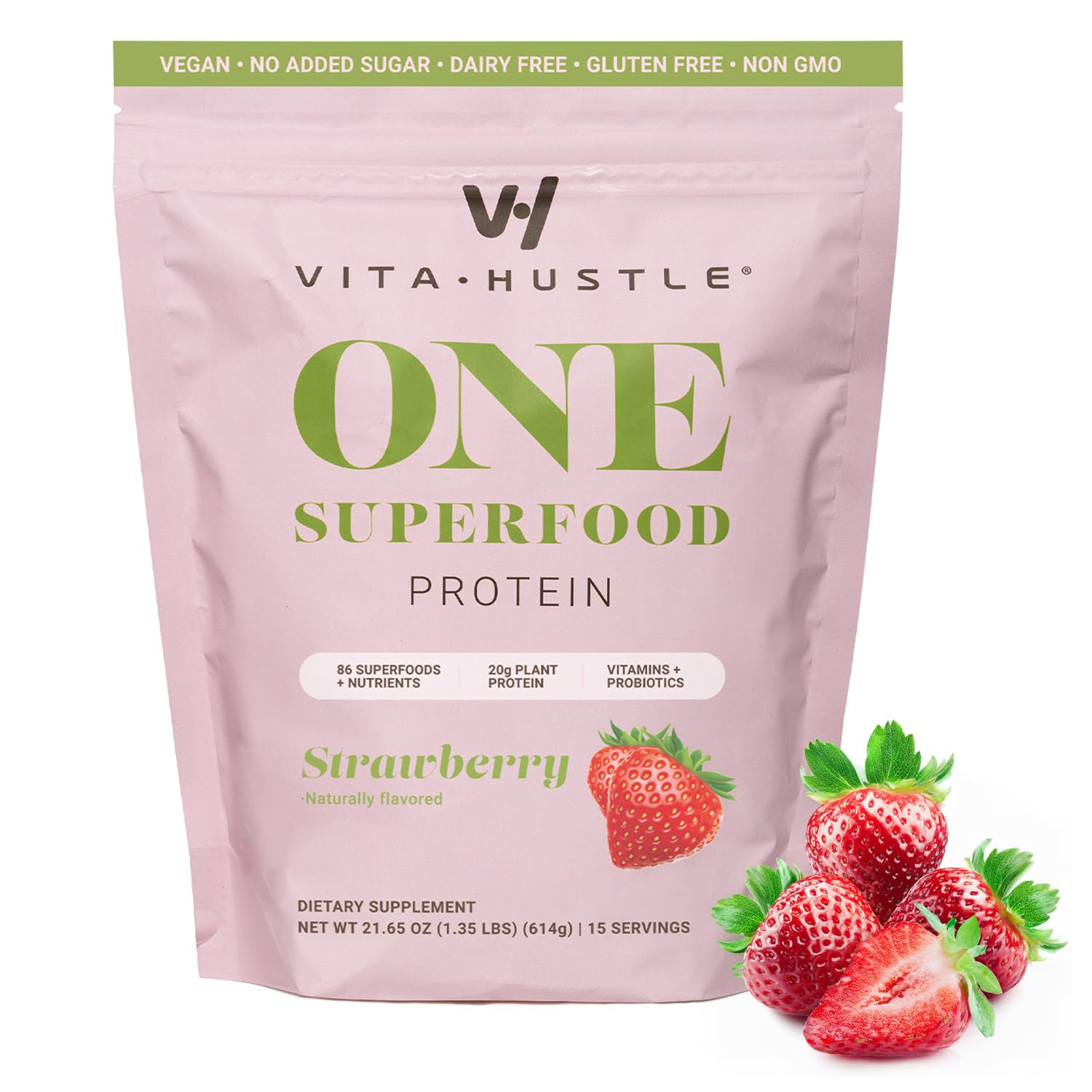 VitaHustle ONE Meal Replacement Shake - Plant Based Protein Powder by Kevin Hart - Vegan, Meal Re... | Amazon (US)