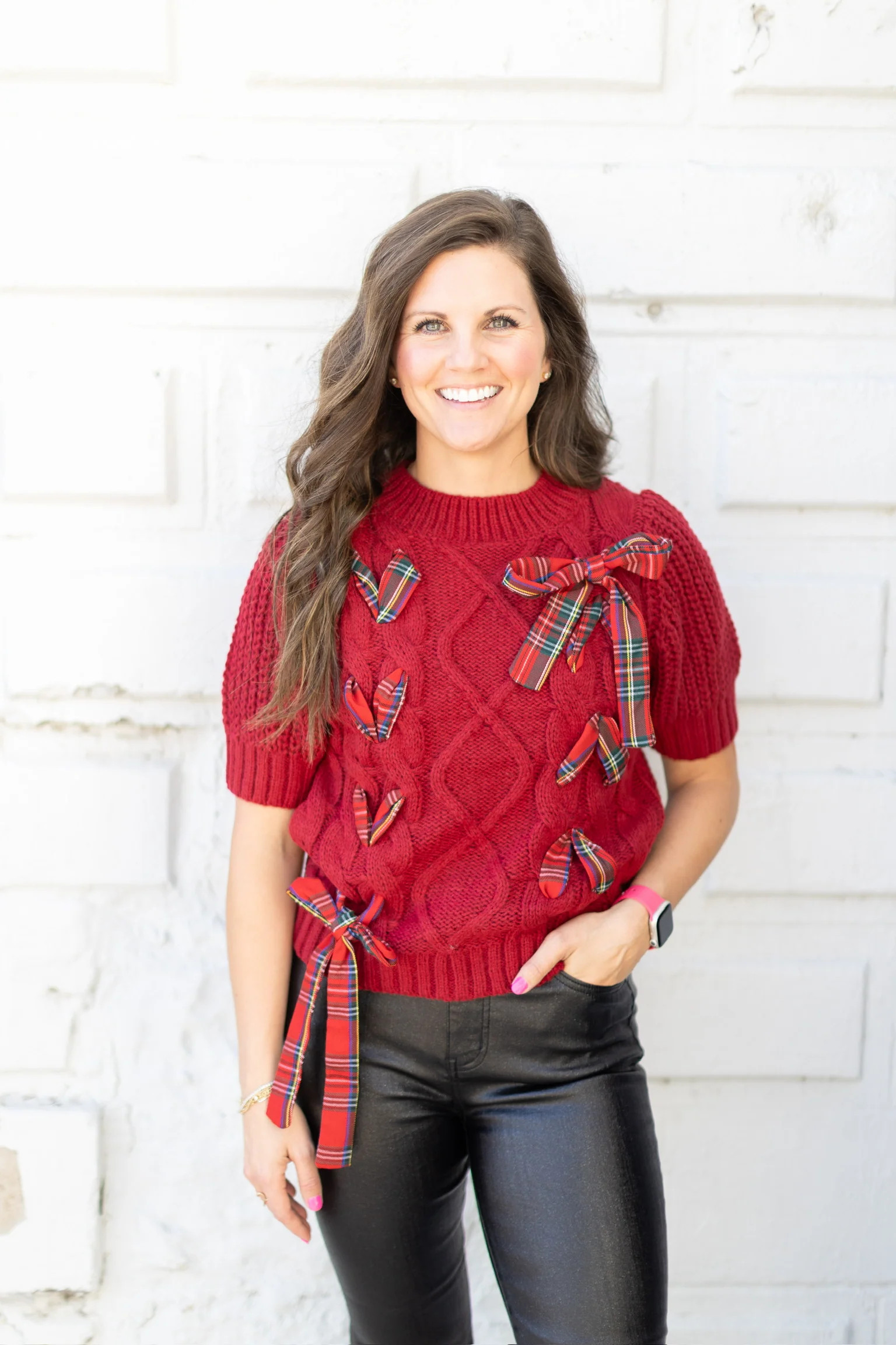 All Tied Up Bows Sweater L | Emmacate Boutique