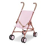 babi by Battat – Cute & Stylish Baby Doll Umbrella Stroller – Pink Carriage, Foldable Frame & Double | Amazon (US)