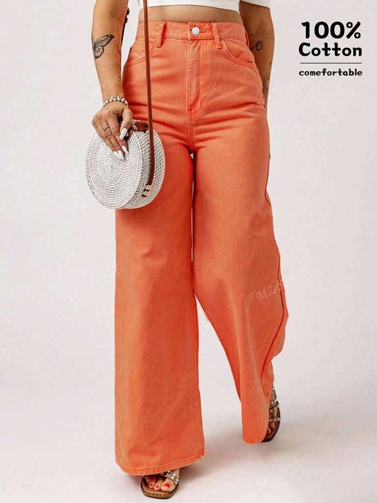 Women's Streetwear Casual Loose Wide Leg Pants, Music Festival For Spring/Summer | SHEIN