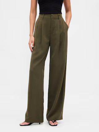 365 High Rise Pleated Trousers | Gap (US)