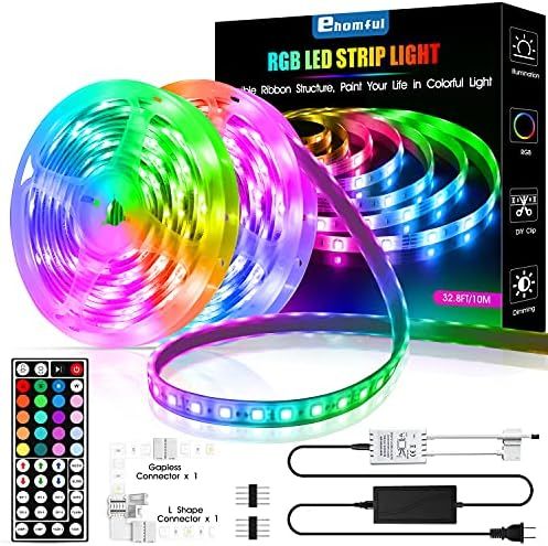 Amazon.com: Ehomful 32.8 Ft Led Strip Lights,5050 Type Color Changing 44 Keys Remote Control Led ... | Amazon (US)