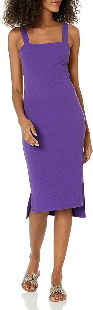 The Drop Women's Amelia Square-Neck Strappy Bodycon Midi Tank Dress | Amazon (US)