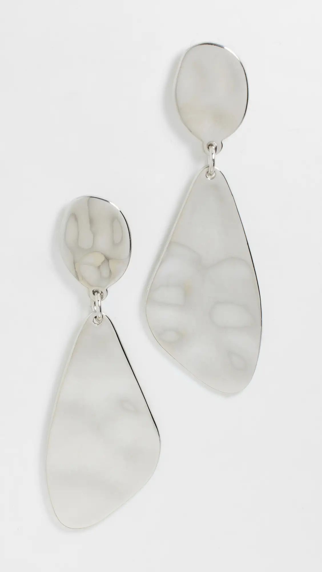Kenneth Jay Lane Polished Silver Drop Post Earrings | Shopbop | Shopbop