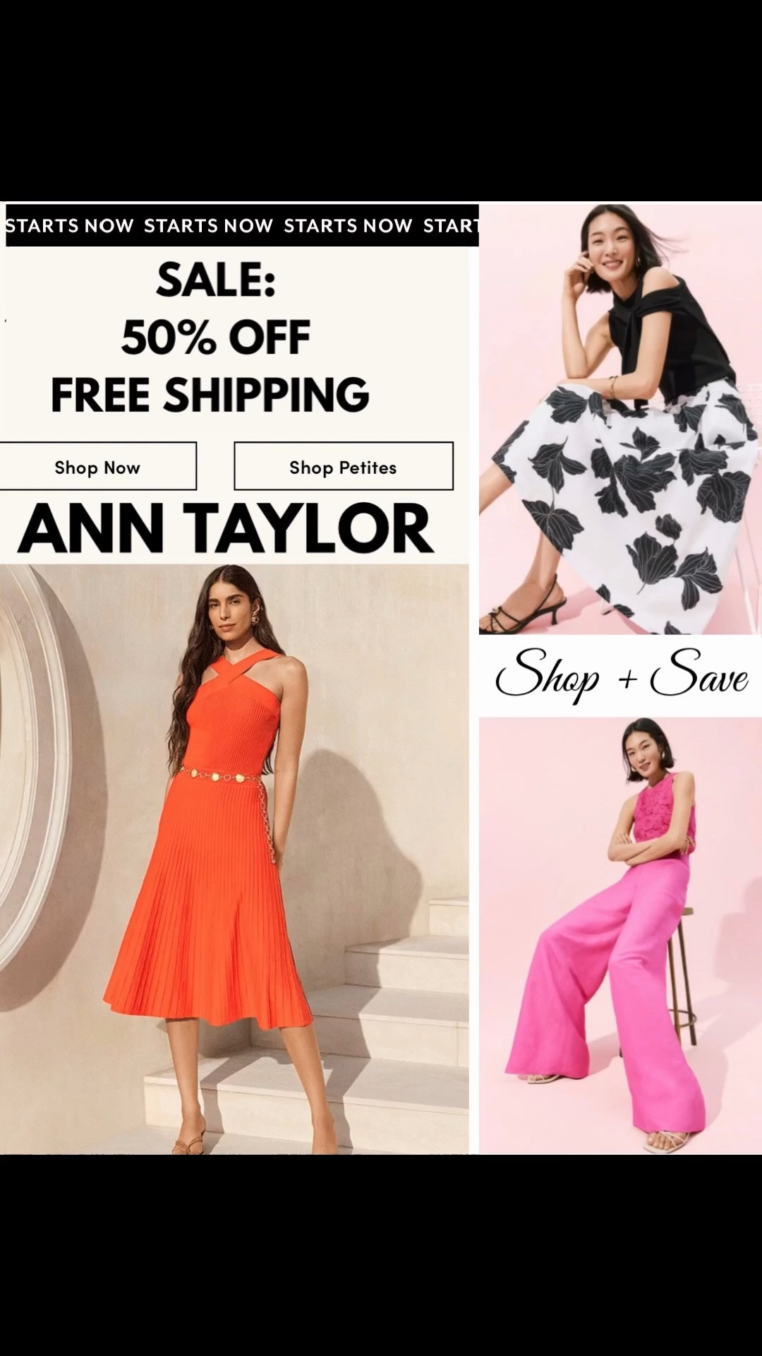 Cyber Weekend SALE at Ann Taylor ‼️ 50% OFF Site Wide + FREE Shipping ‼️ Refresh your Summer Closet 
#LTKTravel #LTKSeasonal
#LTKootd #LTKSaleAlert #LTKWorkwear
https://liketk.it/6gkam

#LTKgrwm #LTKTravel #LTKPetite