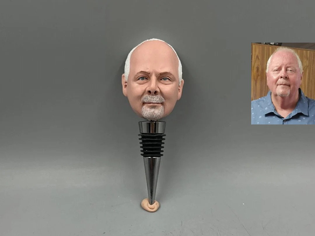 Personalized Bobble Head Wine Stopper - Custom Wedding Favors - Etsy | Etsy (US)