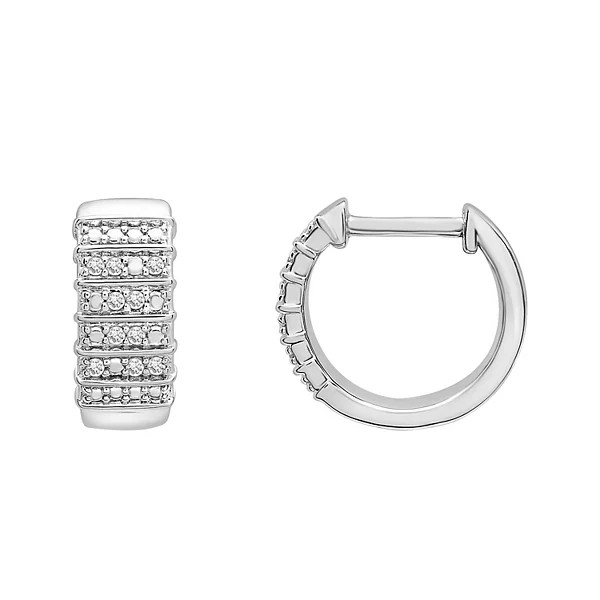 14k Gold Oblong Polished Huggie Hoop Earrings | Kohl's