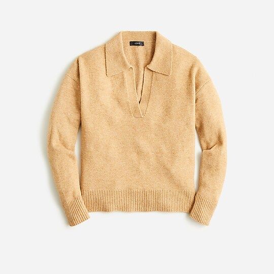 Collared V-neck sweater in Supersoft yarn | J.Crew US