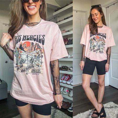 Summer outfit with bike shorts 

Casual outfit // Amazon fashion finds // Christian graphic t shirt // graphic tee layered with lace top 

#LTKFindsUnder50 #LTKSeasonal #LTKStyleTip