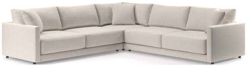 Gather Deep 3-Piece L-Shaped Sectional Sofa + Reviews | Crate & Barrel | Crate & Barrel