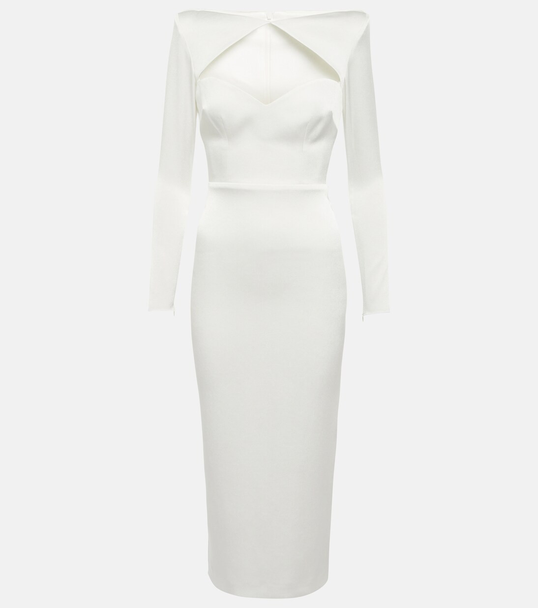 Alex PerryMarden cut-out satin-crêpe midi dress | Mytheresa (US/CA)