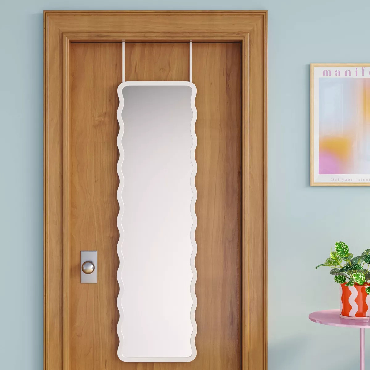 Wavy Over The Door Mirror - Room Essentials™ | Target
