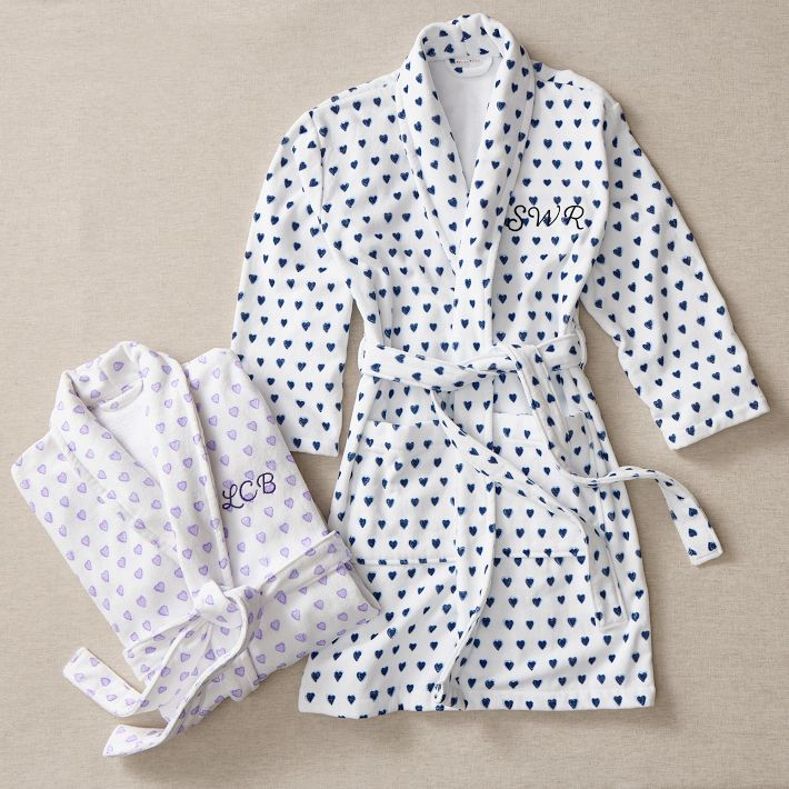 Roller Rabbit Heart Terry Robe | Pottery Barn Teen