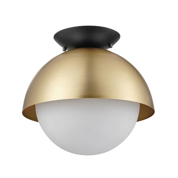 Oswald Glass Flush Mount | Wayfair North America