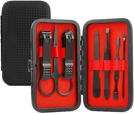 Manicure Set, Stocking Stuffer for Men, Nail Clipper Kit, Nail Clipper Set, Nail Care Kit, 8 In 1... | Amazon (US)