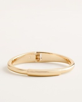 Shine Gold-Tone Hinge Bangle | Chico's