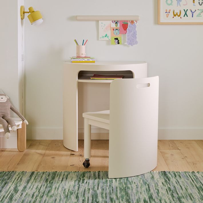 Matteo Desk w/ Nesting Chair | West Elm (US)
