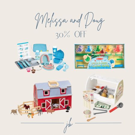 Melissa and Doug 30% off today only! Some of our favorites over the years. Great quality toys and perfect holiday gift for kids.

#LTKSeasonal #LTKHoliday #LTKkids