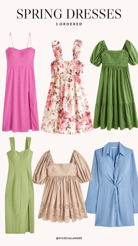 Spring dresses I ordered’ 

#LTKunder100 #LTKtravel #LTKSeasonal
