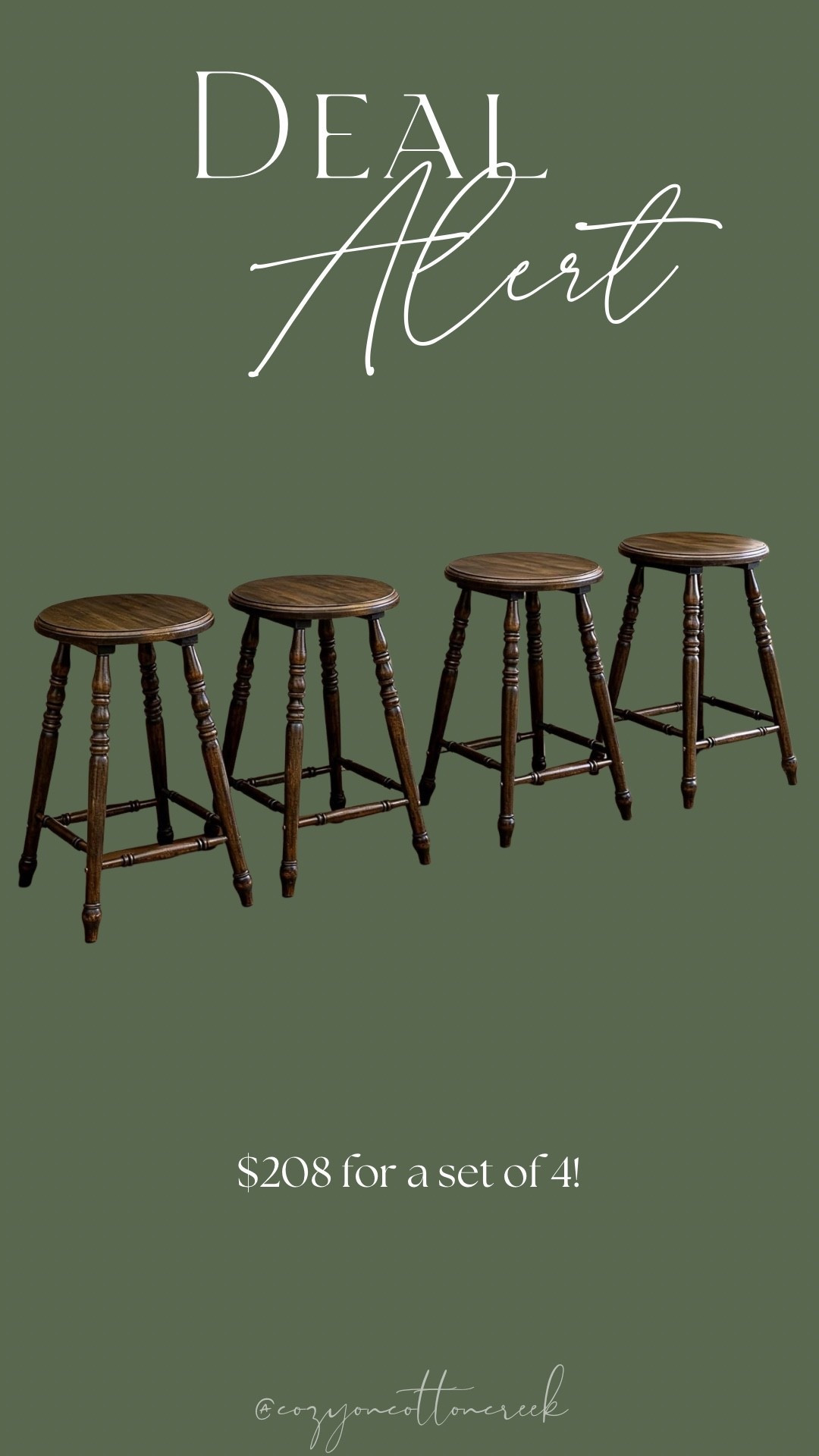 Set of 4 barstools! Only about $50 each 

#LTKSaleAlert #LTKHome