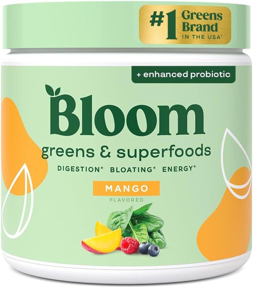 Bloom Nutrition Superfood Greens Powder, Digestive Enzymes with Probiotics and Prebiotics, Gut He... | Amazon (US)