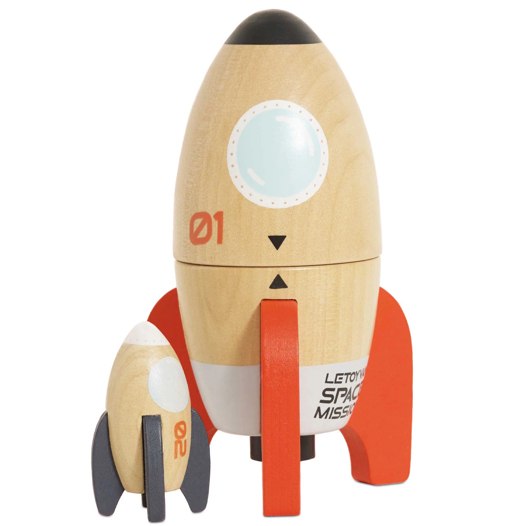 Magnetic Space Rocket Duo | Eco Chic Home