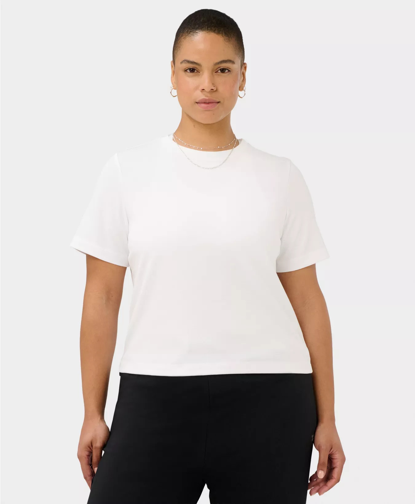 Elevated Cotton Boxy T-Shirt - White | Women's T-Shirts | Sweaty Betty | Sweaty Betty UK