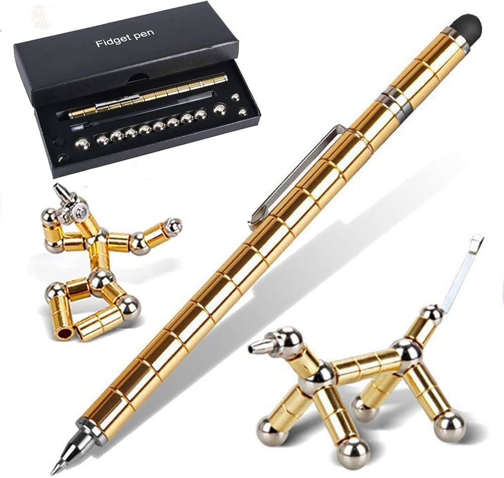 BIECHOUWO 2022 Newest toy pen, decompression magnetic metal pen, multifunctional writing magnet b... | Amazon (US)