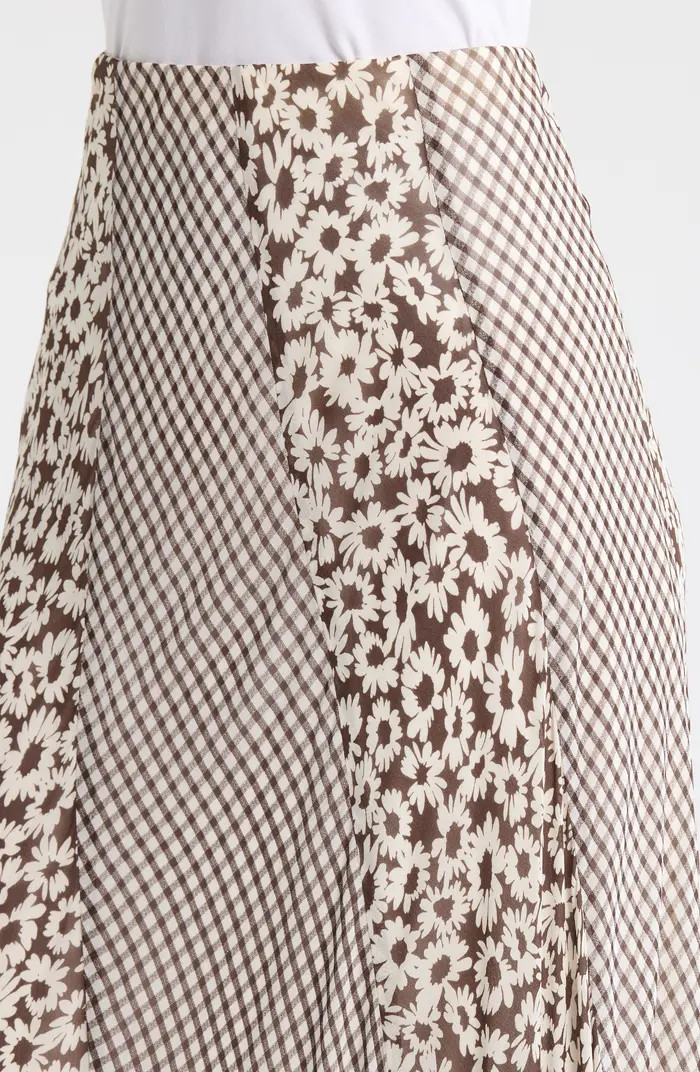 Felina Mixed Print Midi Skirt | Nordstrom