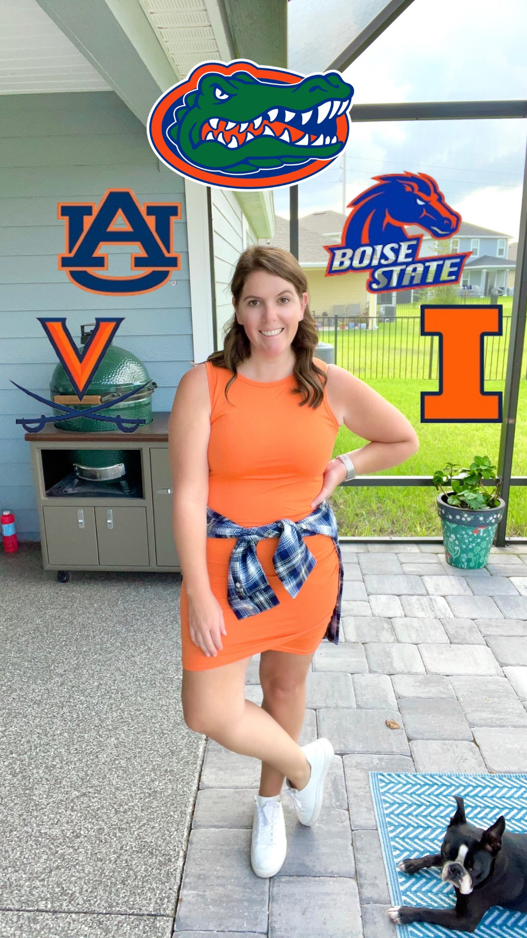An orange dress you will want to wear beyond gameday! The dress is comfortable and will keep you cool during the game! This dress runs TTS and is $26.99! 

This dress comes in several other team colors, so if you love this dress, grab it in your team color! 

I styled this look for the Florida Gators, but add any flannel in your secondary team color and you have the perfect look!

#LTKSaleAlert #LTKMidsize #LTKootd