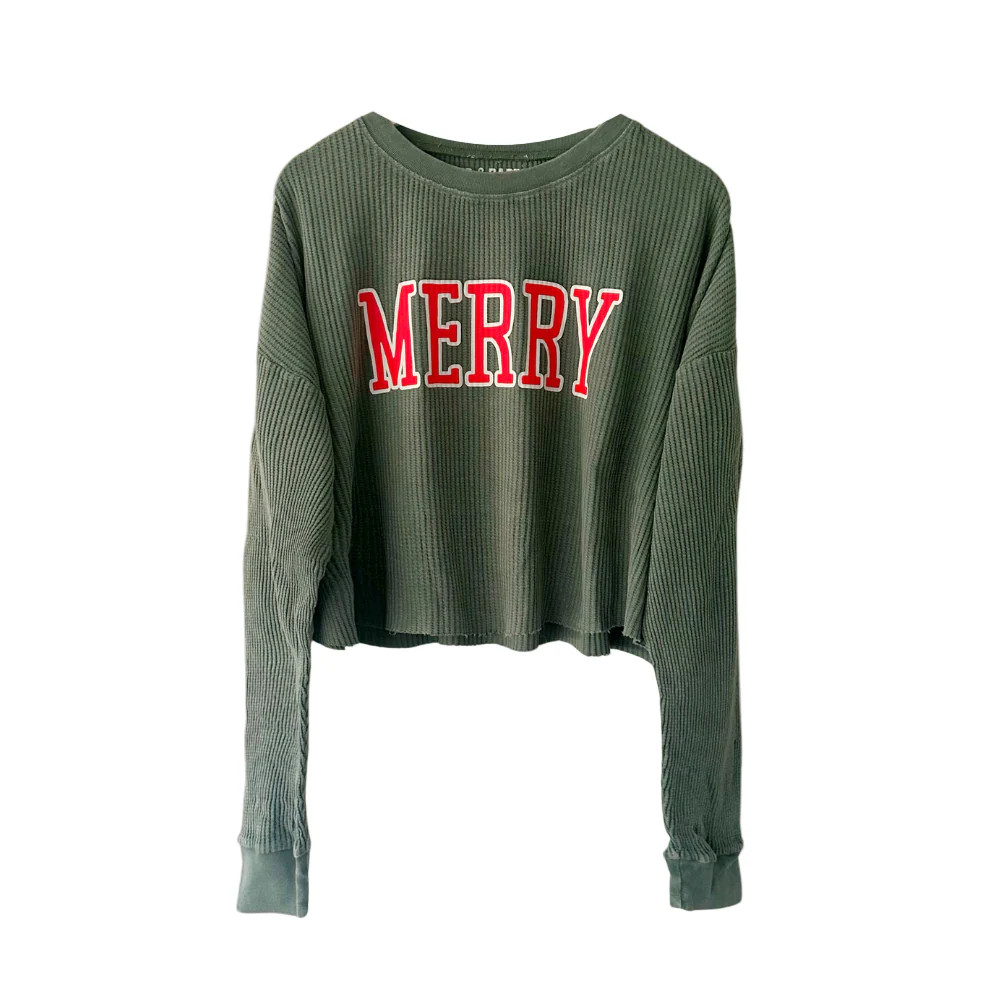 MERRY ♡ printed thermal top | BFFS & BABES