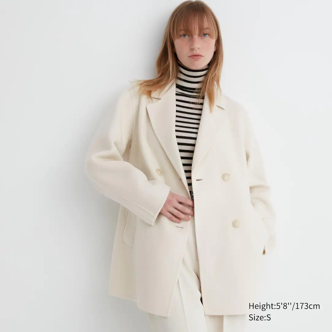 WOOL BLEND SHORT COAT | UNIQLO (UK)