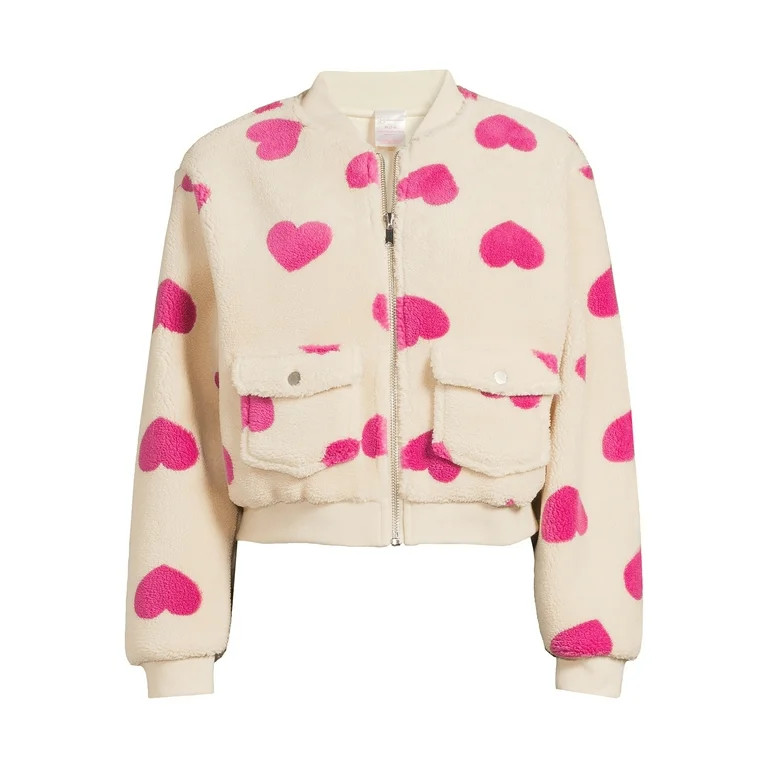 No Boundaries Women's Juniors Bomber Jacket with Cargo Pockets, Sizes XS-3XL | Walmart (US)