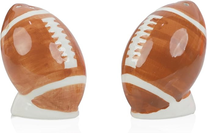 Football Ceramic Salt & Pepper Set | Amazon (US)