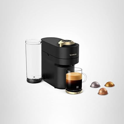 Nespresso Vertuo Pop+ Coffee and Espresso Maker by Breville, Matte Black Gold | Amazon (US)