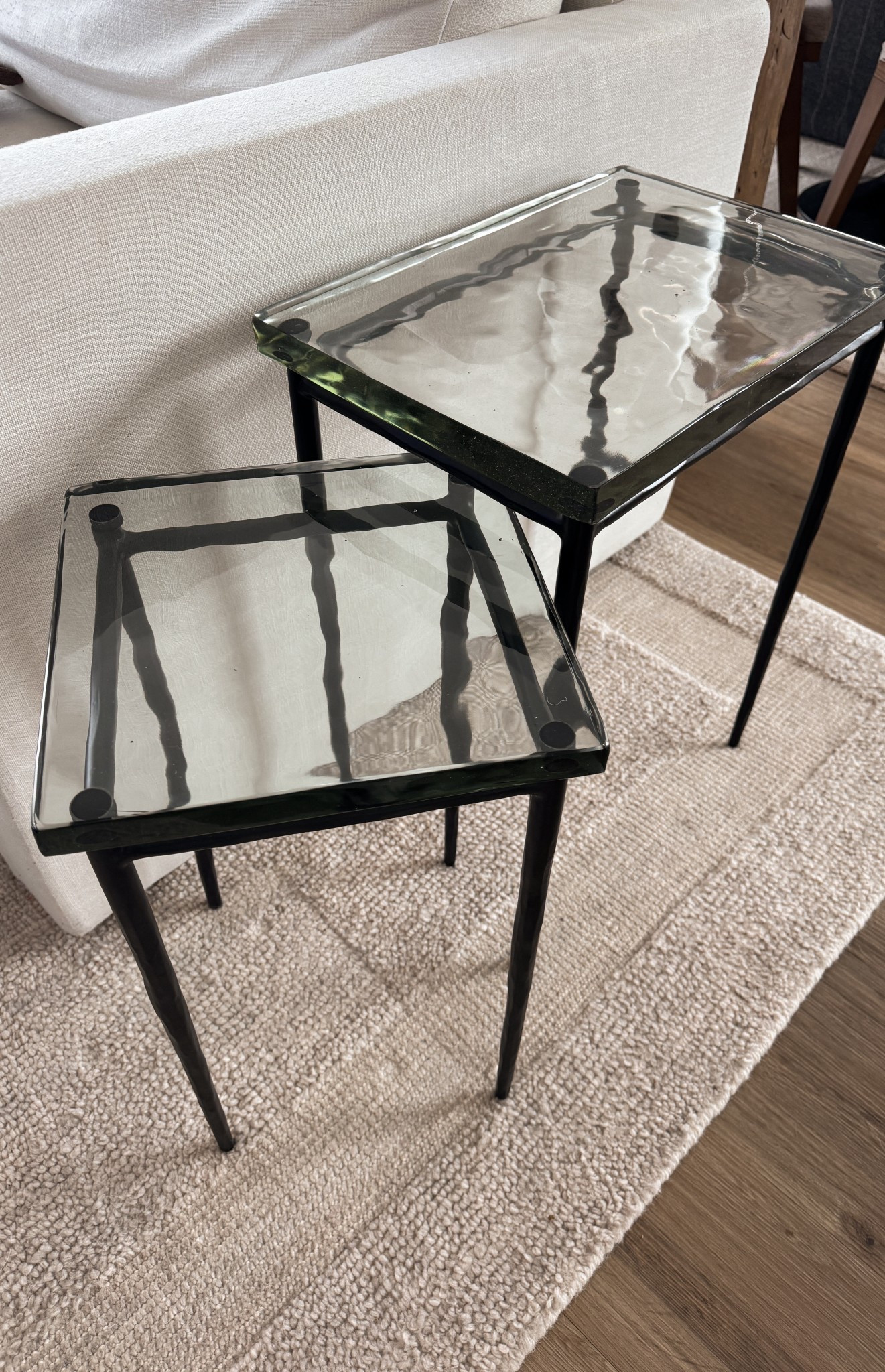 Gorgeous new accent tables. Love the cast glass and how it ripples!

#LTKMens #LTKSeasonal #LTKHome