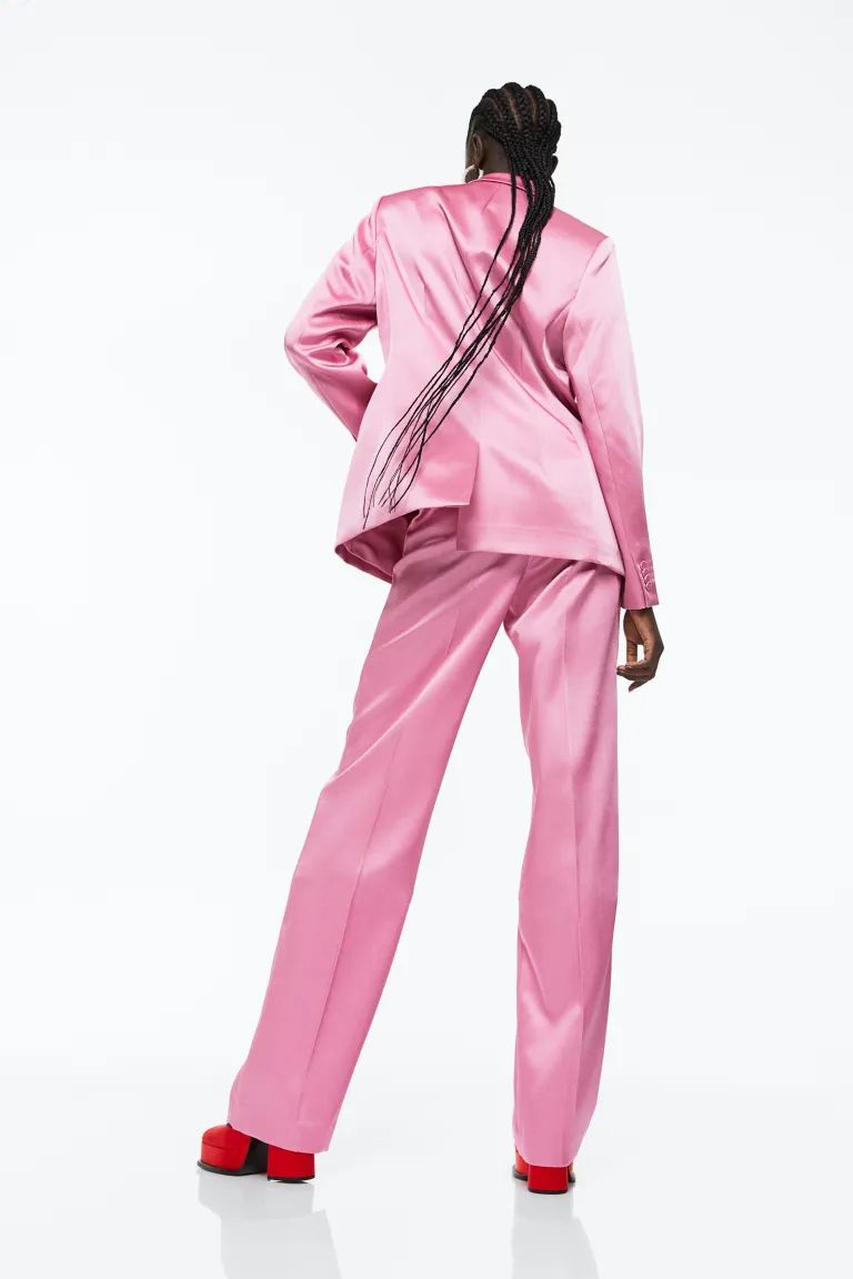 Fitted Blazer - Light pink - Ladies | H&M US | H&M (US)